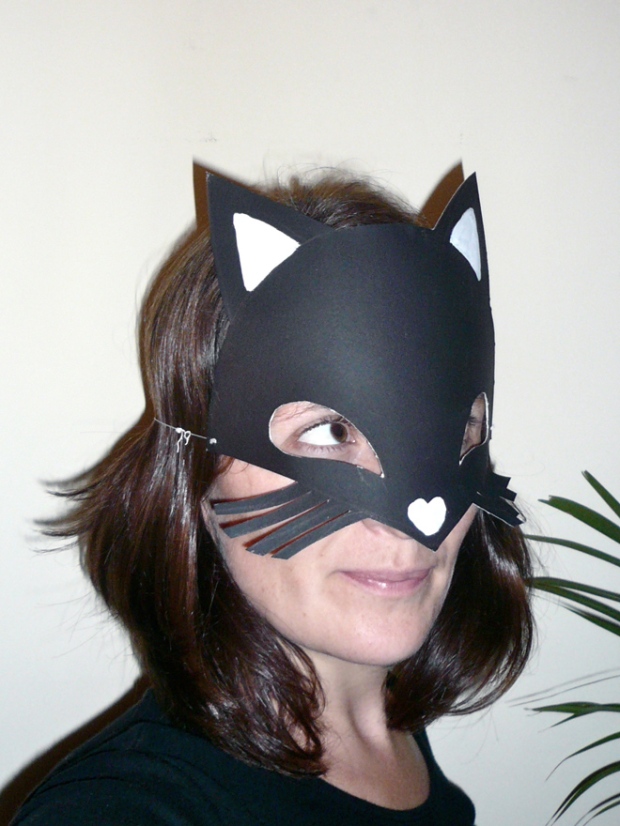 DIY printable masque chat halloween